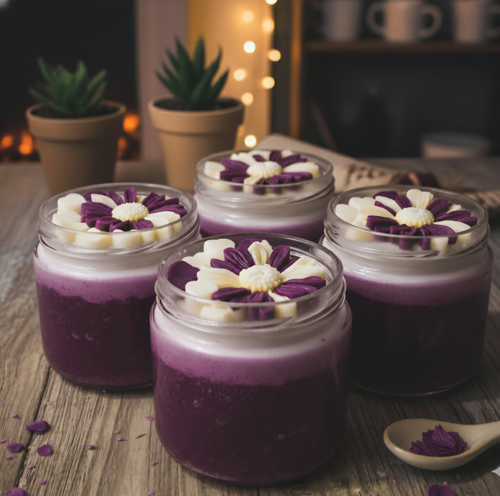 Lumave Floral Bliss Candle – Mixed Flower Scented | Handmade Premium Jar Candle