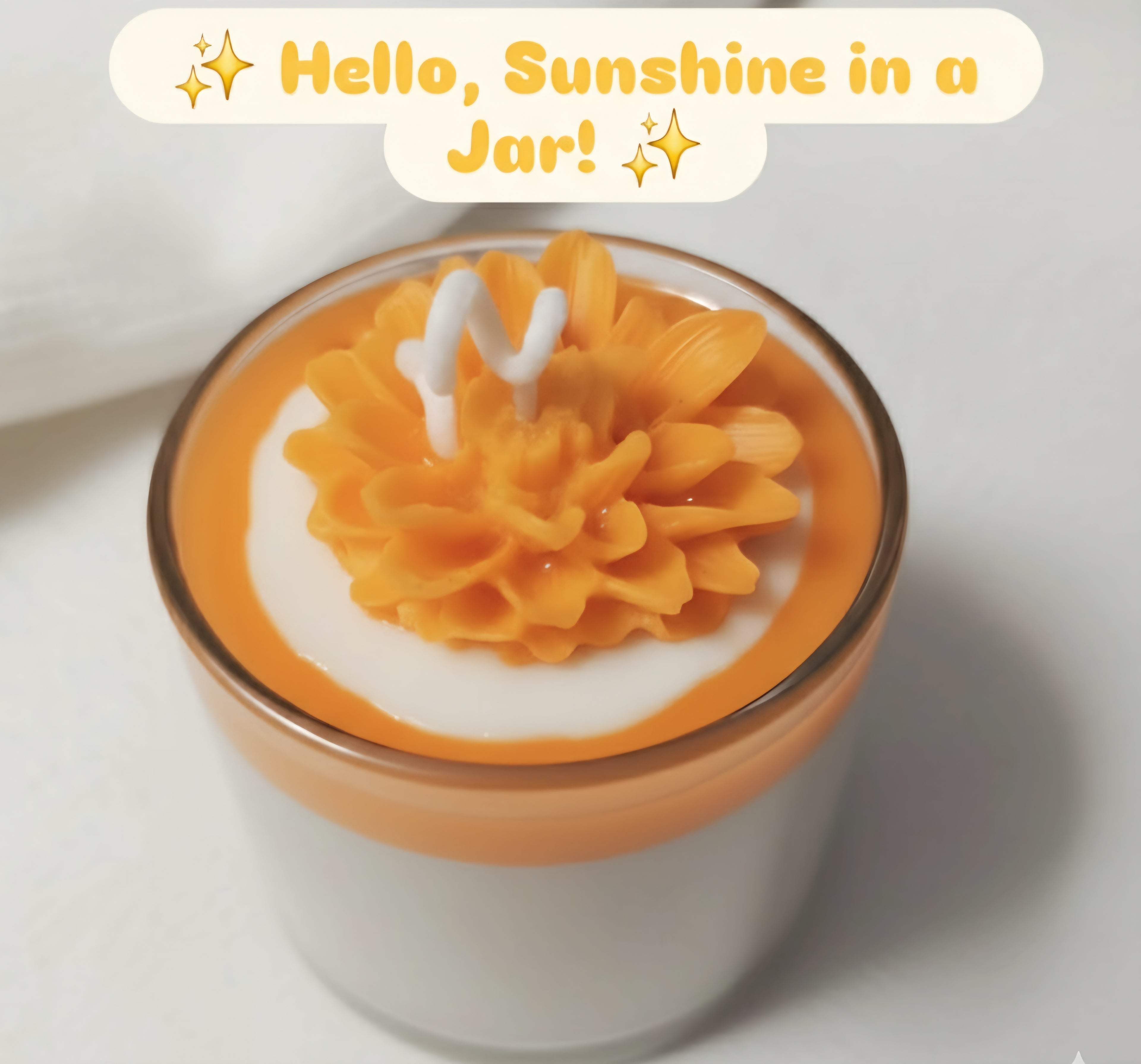 Marigold Petals " Aura Sol Candle"